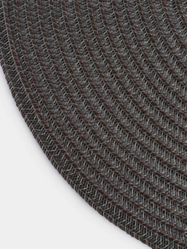 Placemat, 38 cm, polypropylene/PET, Round, Graphite, Basic, image-2