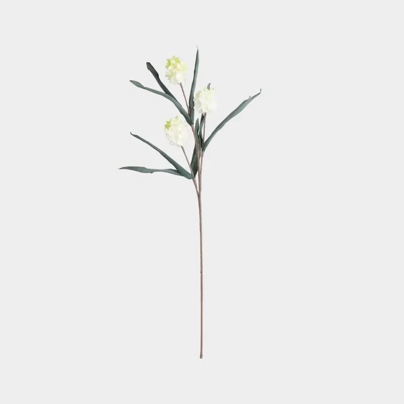 Decorative branch, 1 m, EVA, Yellow flowers, Flower garden