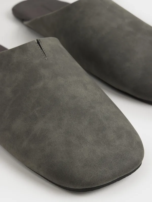 Men's home slippers, size 40-41, polyurethane/PVC, grey, Viderlen, image-4