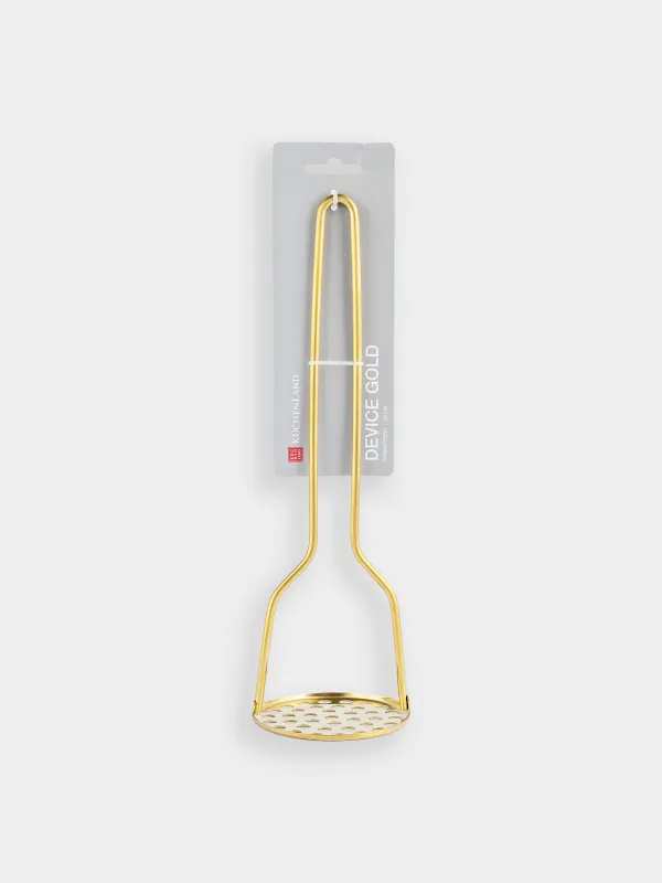 Puree press, 28 cm, steel, golden, Device gold, image-3