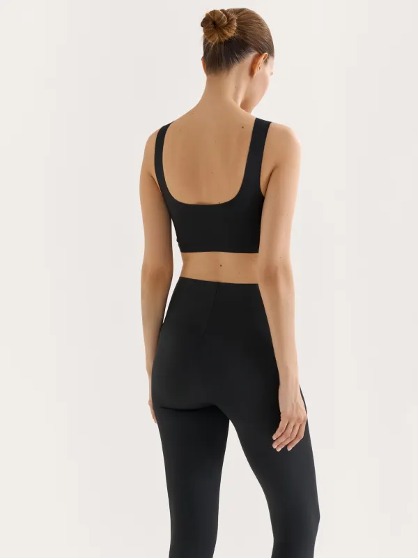 Bra-top, size S, nylon/spandex, black, Kimberly, image-4
