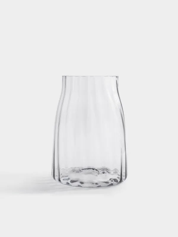 Flower vase, 26 cm, glass, Ledge, image-2