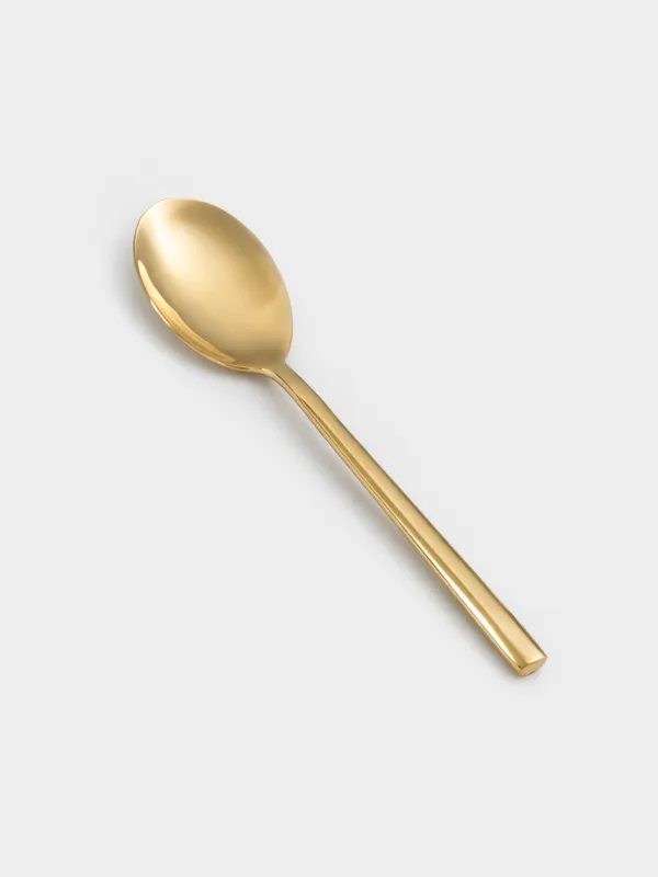 Silverware, 6 pers, 24 pr, steel, gold, Dublin, image-2