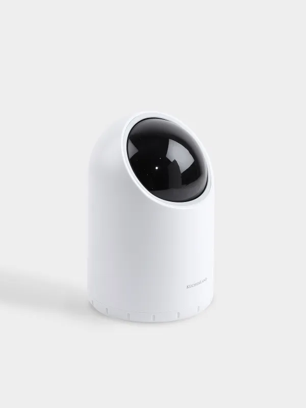 Trash can, 2 l, touch-sensitive, plastic, round, white, Robot, Bin robot, image-3