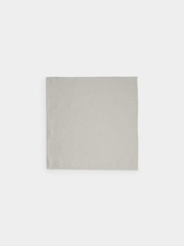 Cloth for glass/plastic/mirrors, 35x35 cm, microfiber, Fish scales, grey-beige, Clean, image-0