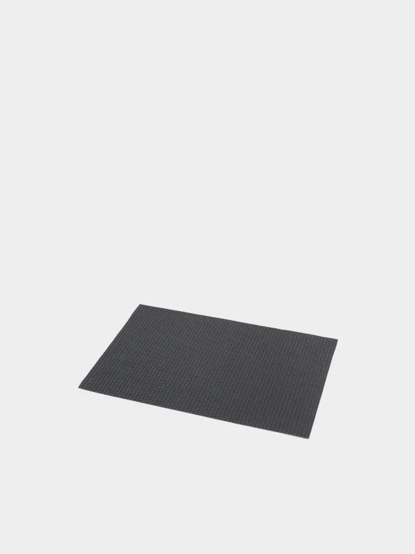 Napkin for appliances, 30x45 cm, PVC, rectangular, black, Gold thread, Solid, image-1