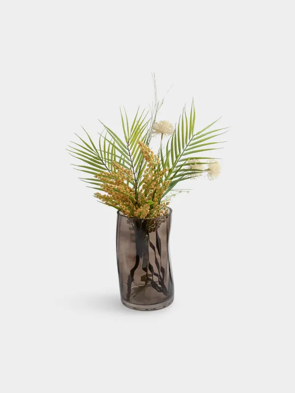 Flower vase, 25 cm, glass, color, Brinicle, image-4