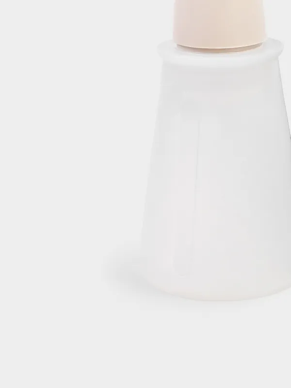 Oil container, 60 ml, with brush, silicone, Beige, Bakery, image-2