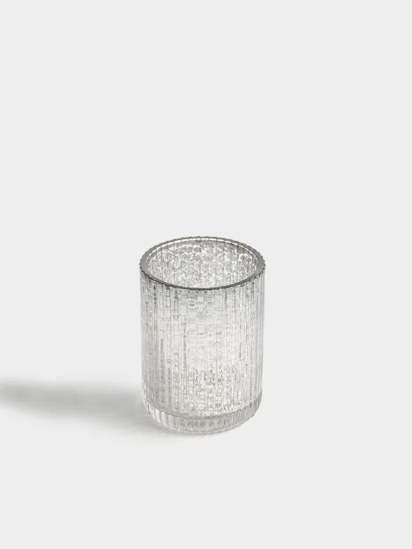 Bathroom tumbler, 9 cm, glass, golden, Diana, image-1