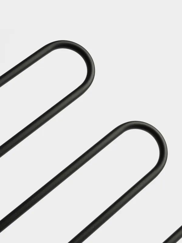 Pant/skirt hanger, 36 cm, 5 levels, Metal coated, Black, Colorful house, image-3