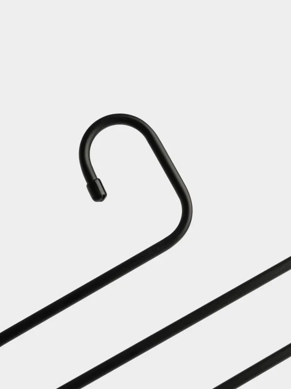Pant/skirt hanger, 36 cm, 5 levels, Metal coated, Black, Colorful house, image-1