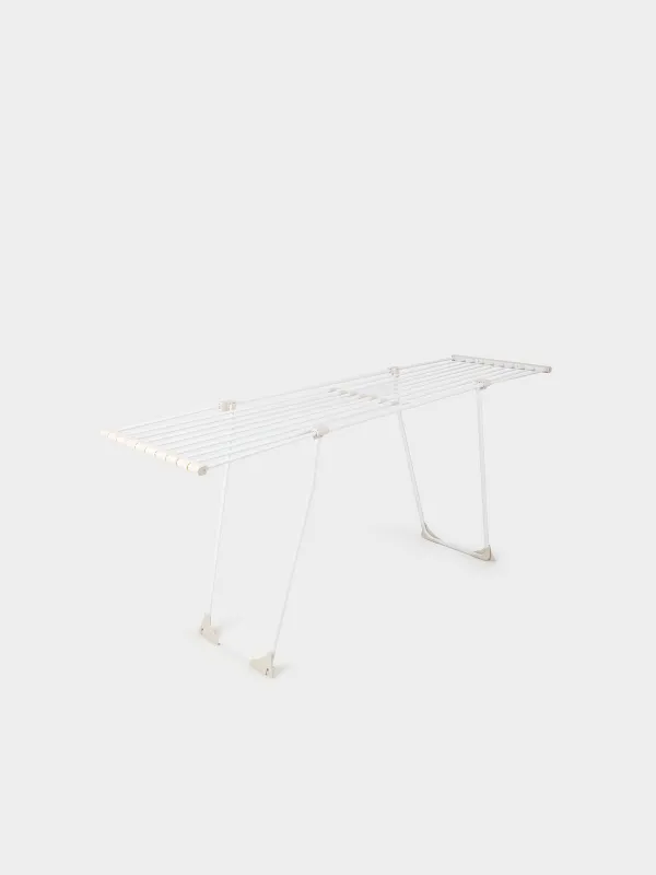 Floor-standing clothes dryer, 200x55 cm, sliding, metal, beige, Compact, image-4