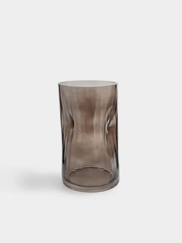 Flower vase, 25 cm, glass, color, Brinicle, image-0