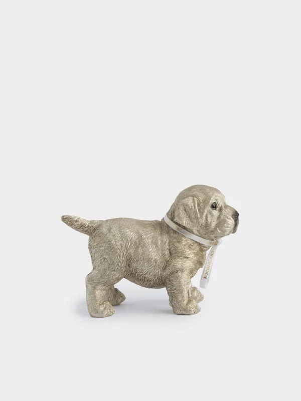Statuette, 11x17 cm, polyresin, golden, Labrador, Dog, image-2