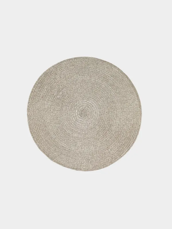 Napkin for appliances, 38 cm, polyester, round, champagne, Rotary shine, image-0