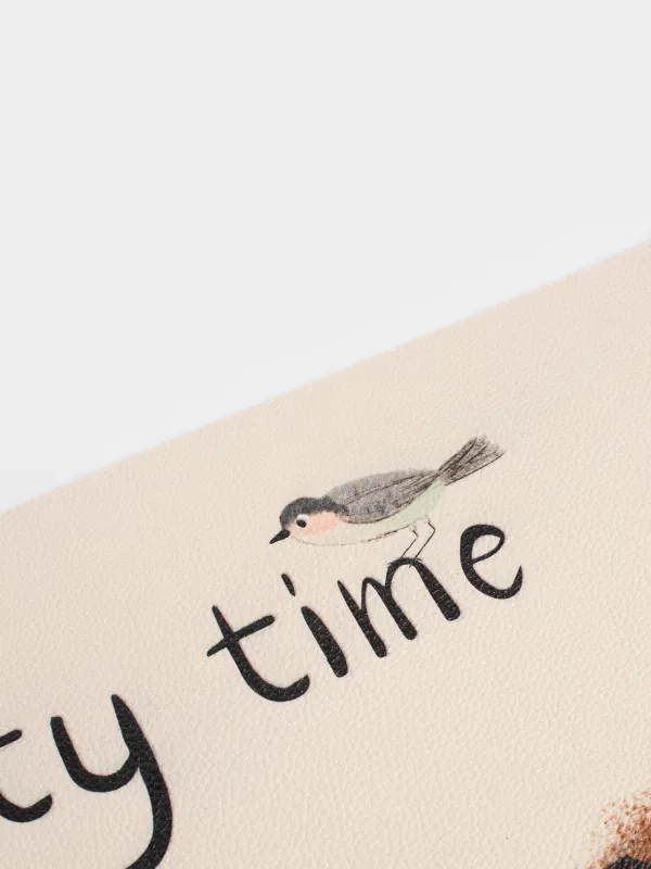 Placemat, 33x46 cm, PVC, rectangular, beige, Tasty time, Rock print, image-4