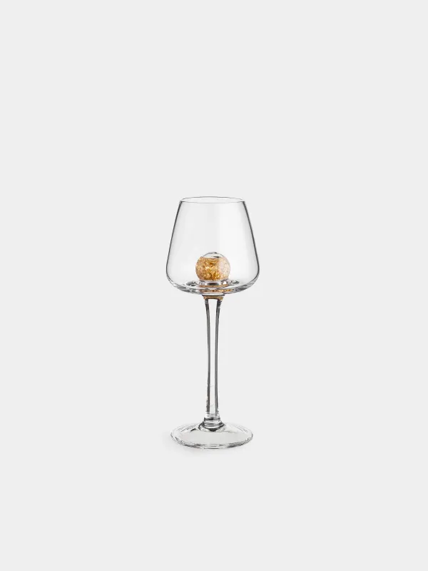 Drinking glass, 50 ml, 2 pcs, crystal glass, Amber ball, Sorento, image-2