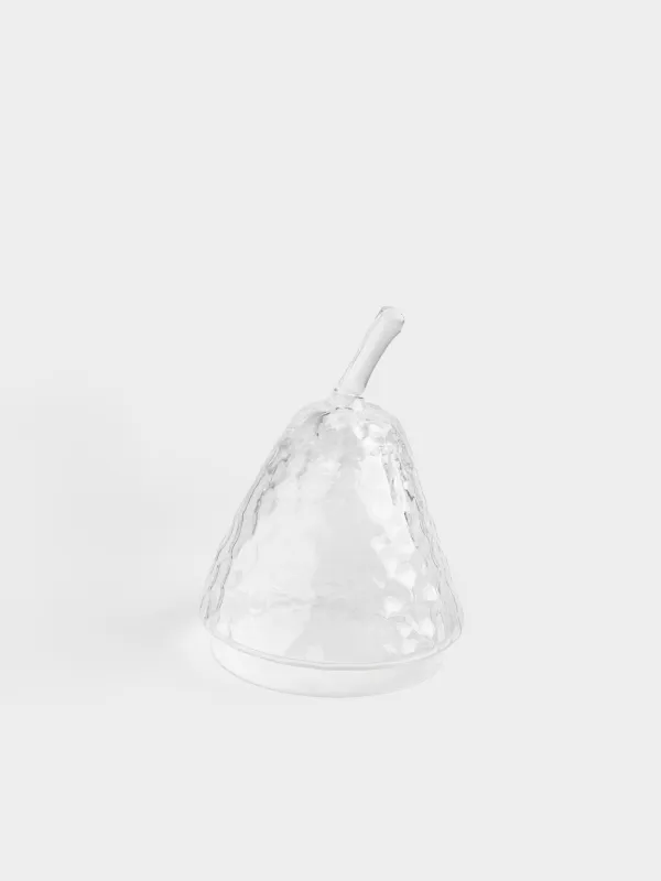 Storage container, 11x22 cm, 400 ml, glass R, Pear, Clear pattern, image-2
