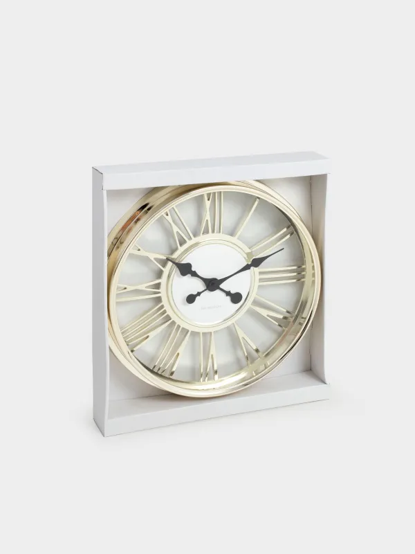 Wall clock, 44 cm, round, golden, Fantastic gold, image-5