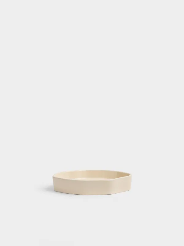 Soap dish, 13 cm, porcelain stoneware, oval, milky, Kaolin, image-0