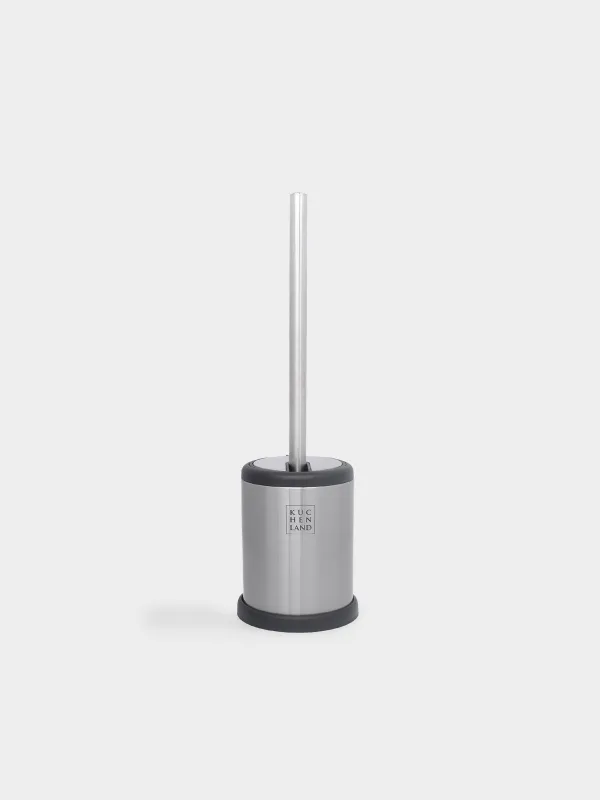 Toilet brush, 39 cm, with automatic stand, rubber / steel, Antei, image-0