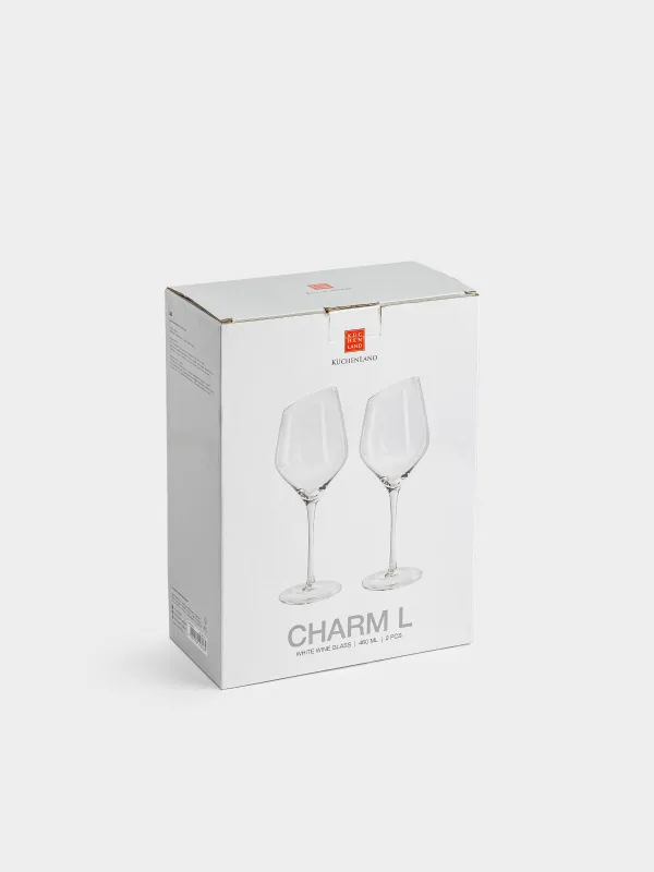 Drinking glass, 460 ml, 2 pcs, glass, Charm L, image-7