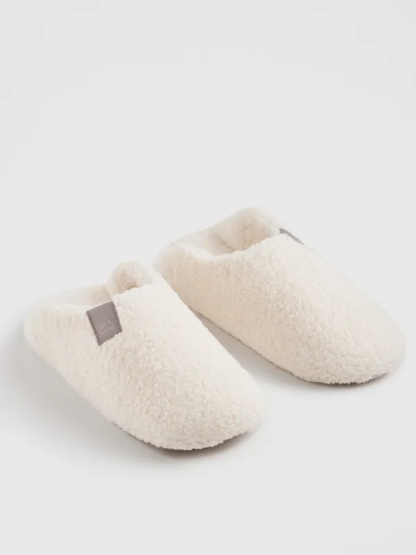Women's slippers, homewear, size 38-39, artificial fur, milky, Plush mild, image-4