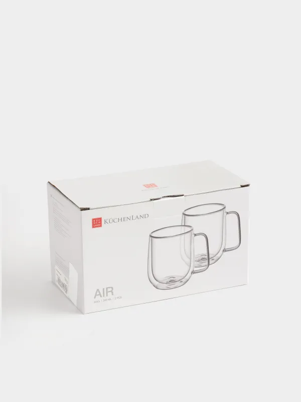 Mug, 300 ml, 2 pcs, glass B, Air, image-4