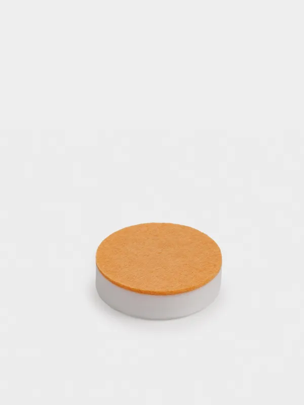 Sponge for cleaning white shoes and soles, 6 cm, 10 pcs, melamine / abrasive, white-beige, Clean, image-2