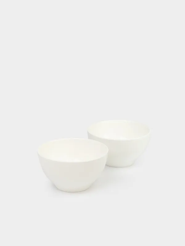 Bowl, 12x6 cm, 2 pieces, porcelain F, white, Ideal white, image-1