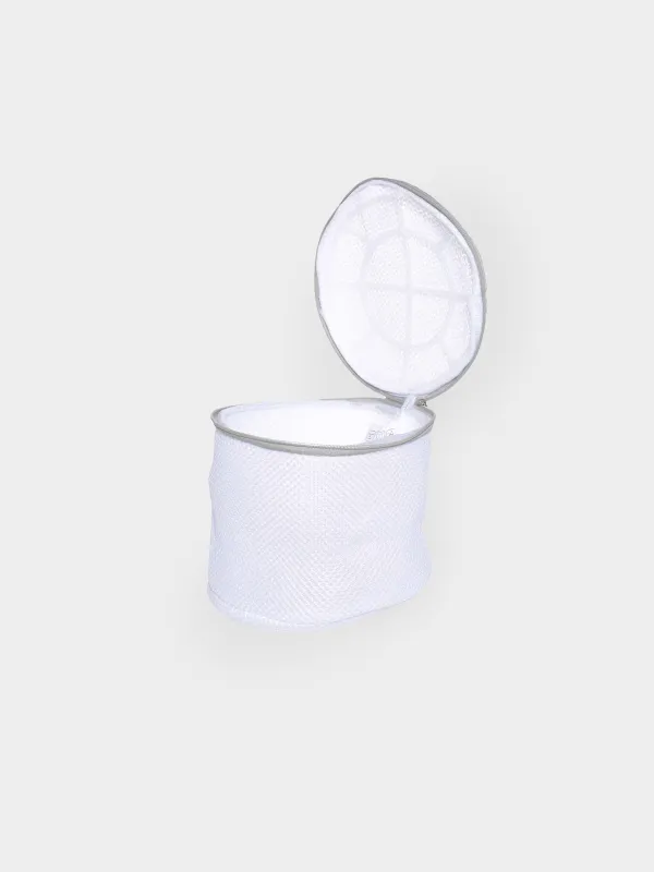 Bra washing bag, 17x15 cm, with protection, polyester, white-gray, Safety, image-1