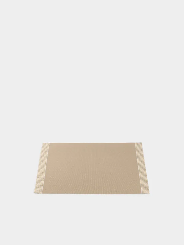Placemat, 30x45 cm, PVC, rectangular, white-sand, Stripes, Solid, image-1