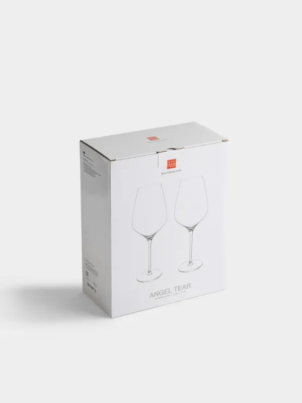 Drinking glass, 720 ml, 2 pcs, glass, Angel tear, image-5
