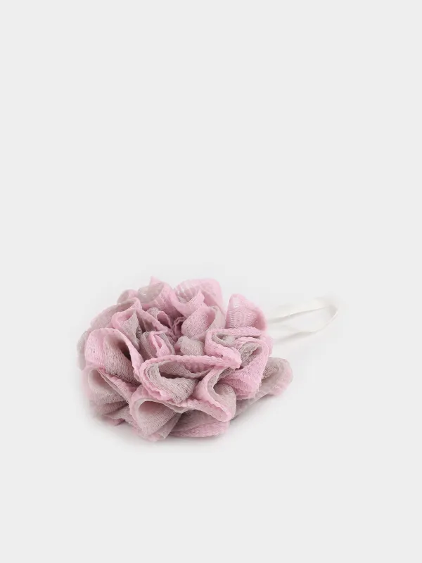 Body wash sponge, 13 cm, polyethylene, purple, Bow, Gentle spa, image-1