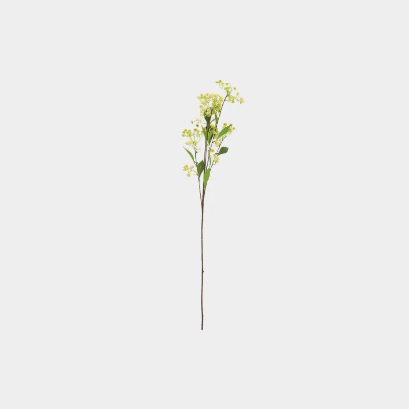 Decorative branch, 87 cm, plastic, Yellow solidaster, Meadow decor