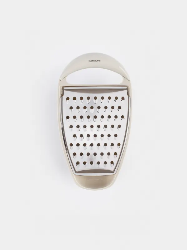 Grater, 26 cm, with container, steel / plastic, light grey, Assist, image-4