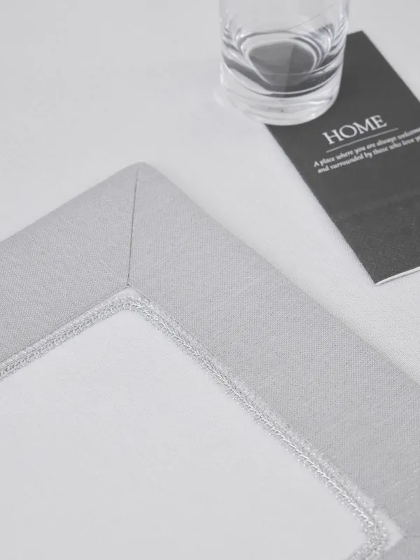 Napkin for appliances, 30x45 cm, 2 pcs, polyester, white-gray, Milky way, image-1