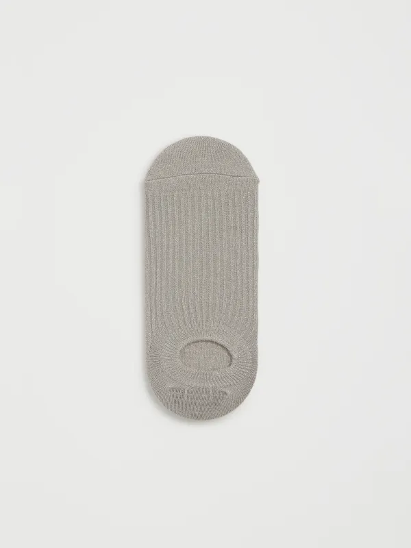 Women's track socks, size 36-38, cotton / nylon, light grey, Glint, image-0