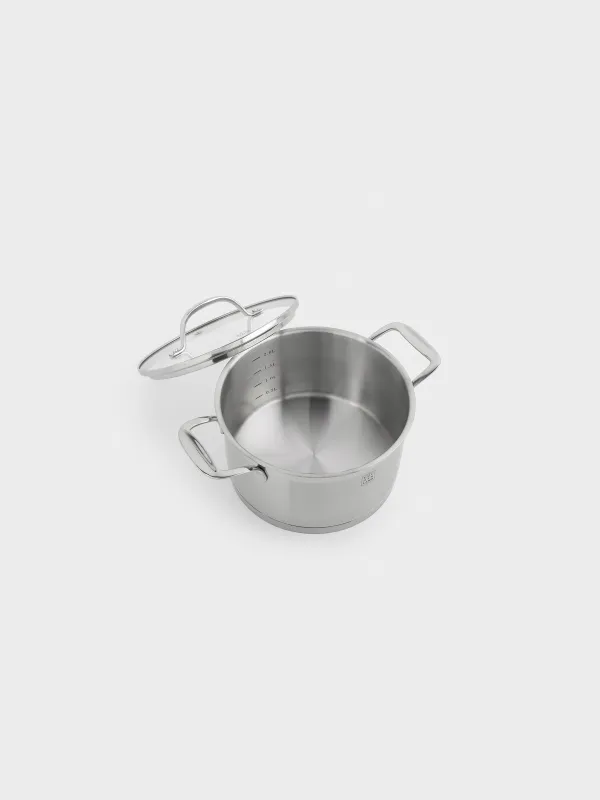 Pot with Lid, 18 cm, 2,5 l, Silver Stone, image-3