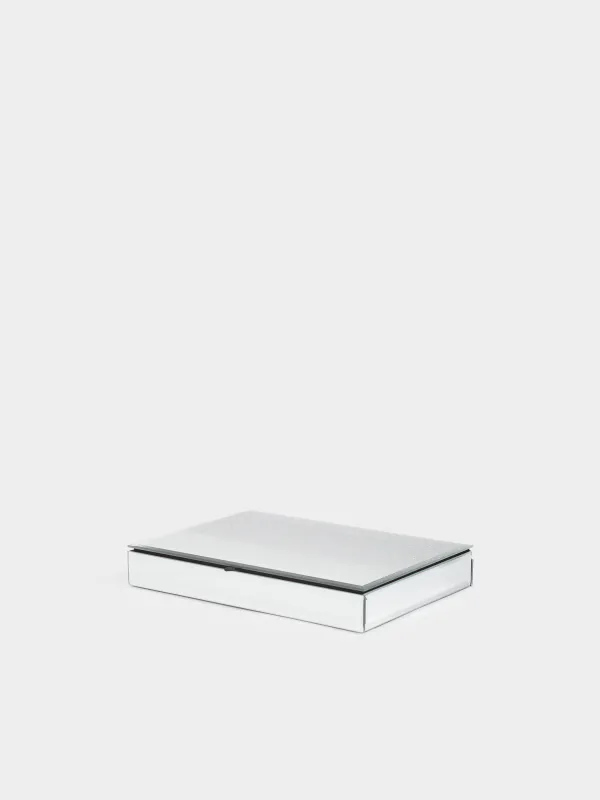 Jewelry box, 25x18 cm, glass, mirror, Actress, image-0