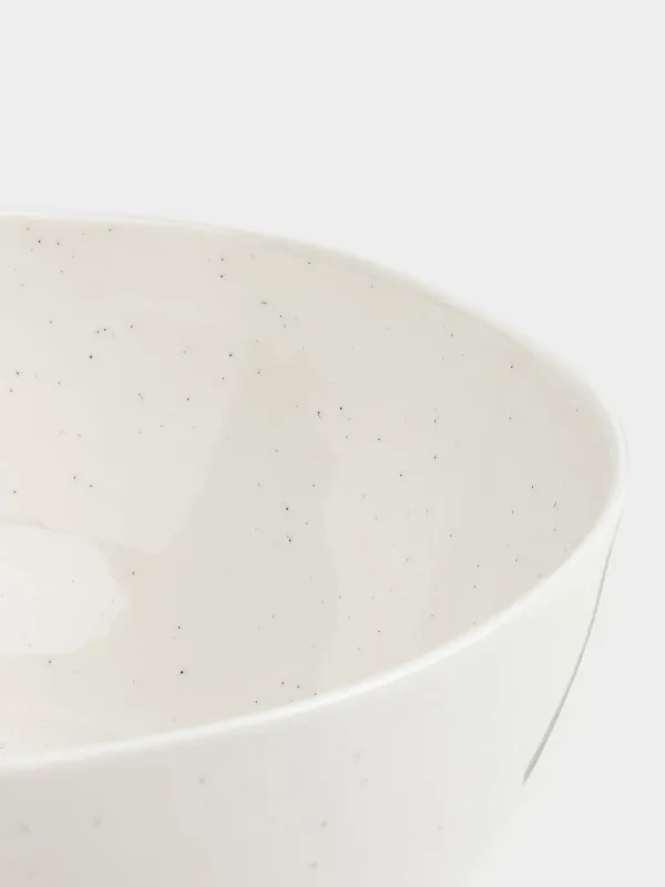 Salad bowl, 22х9 sm, 2 ml, porcelain N, milk, Dots, Boho, image-2