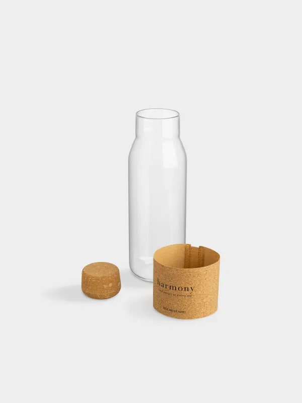 Beverage bottle, 1.25 l, with zarf, glass B stopper, Clear font, image-4