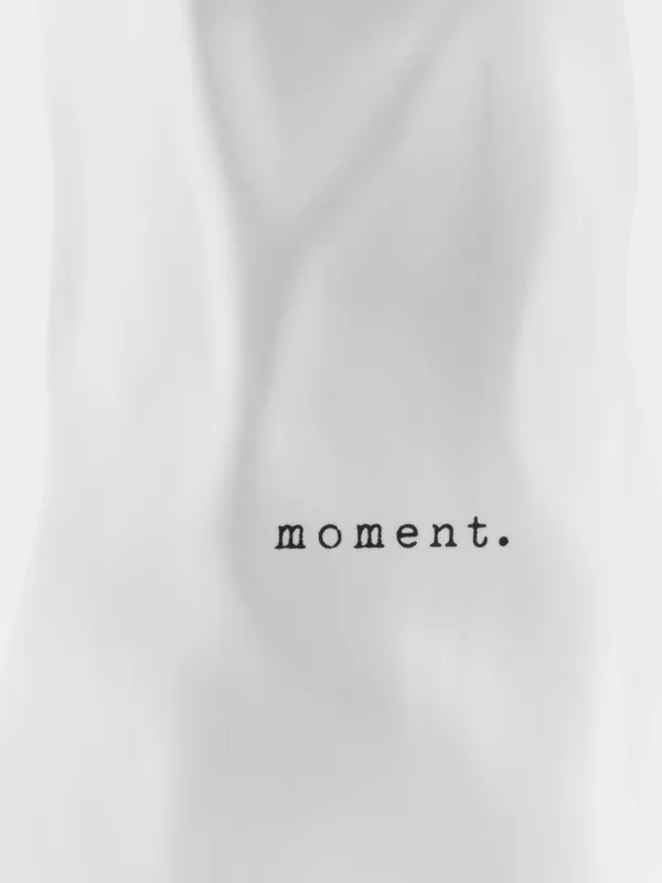 Flower vase, 20 cm, ceramic, white, Moment, Crumple font, image-3