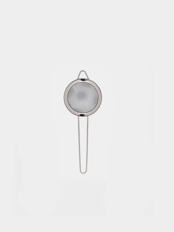 Sieve, 8 cm, with handle, steel, dark grey, Titanium, image-0