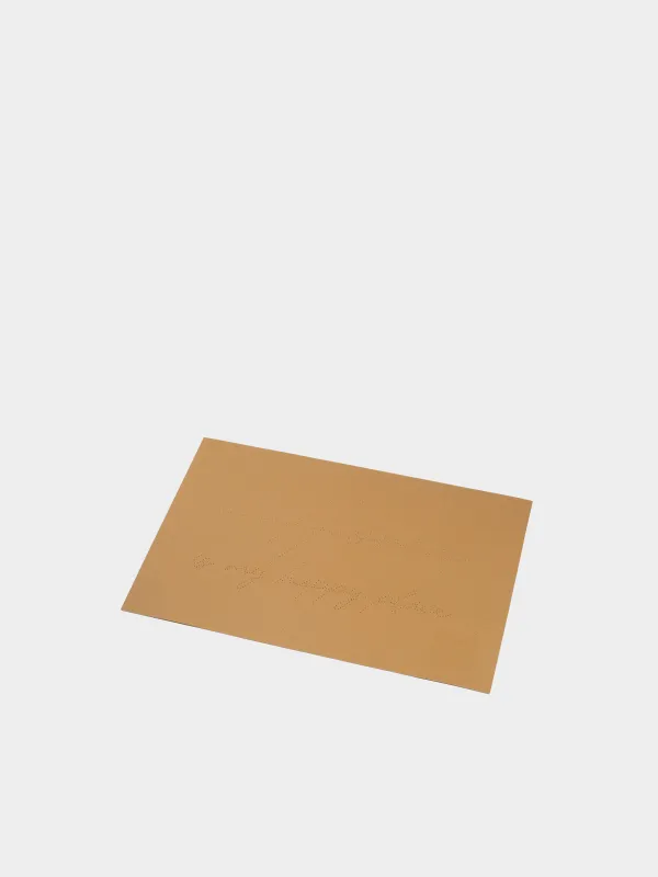 Placemat, 30x45 cm, PVC / polyester, brown, Home is my happy place, Rock, image-1