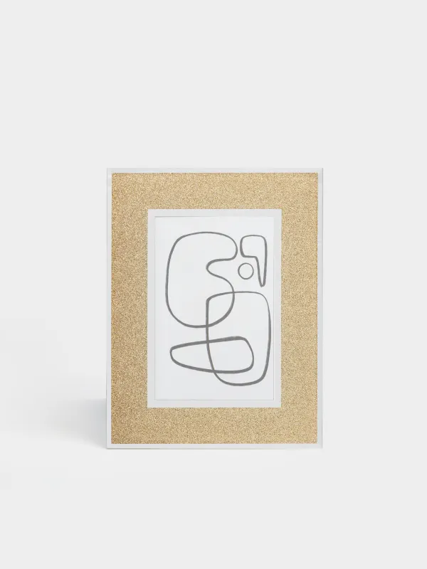 Photo frame, 17x22 cm, glass, gold, Actress, image-2