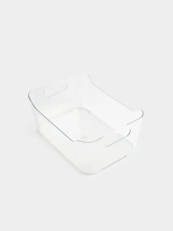 Organizer box, 24x17x10 cm, household, with handles, plastic, Basic, image-2