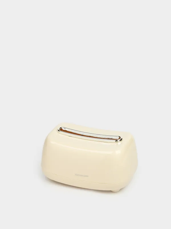 Paper napkin box, 21x14 cm, plastic, beige, Vintage kitchen, image-3
