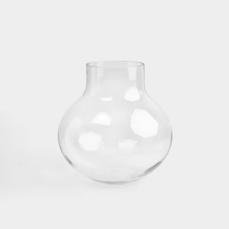 Flower vase, 25 cm, glass, Flask, Flask