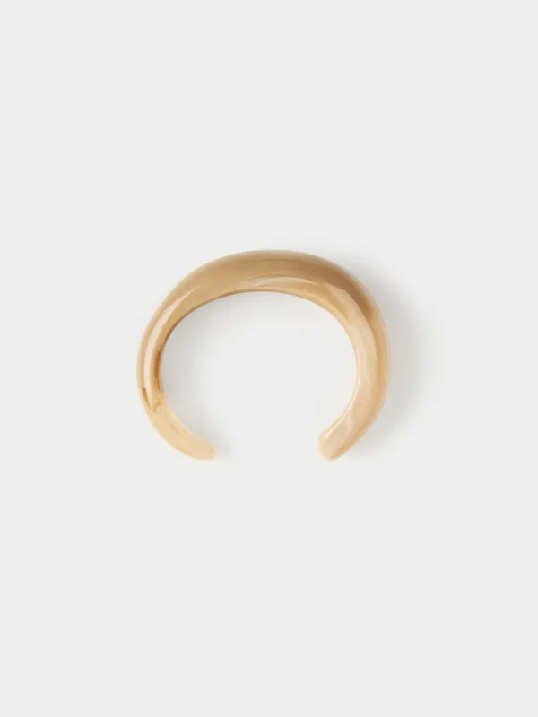 Bracelet, 8 cm, resin, brown, Mineral, image-2